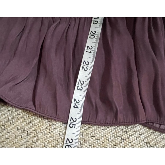 Anthropologie Current Air Purple Short Flutter Sleeve NWT Size Medium - Picture 7 of 12